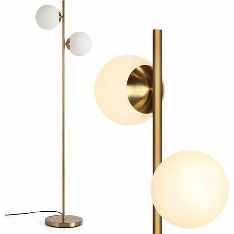 GBLY Lampada da terra nera: in tessuto dal design moderno lampada ad