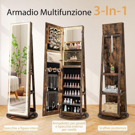 Armadietto Portaoggetti in Rattan, Mobile Buffet per Esterni in Legno di Acacia, Con Compartimento Aperto e Armadio Chiuso a 2 Ante, per Pisci | Leroy Merlin