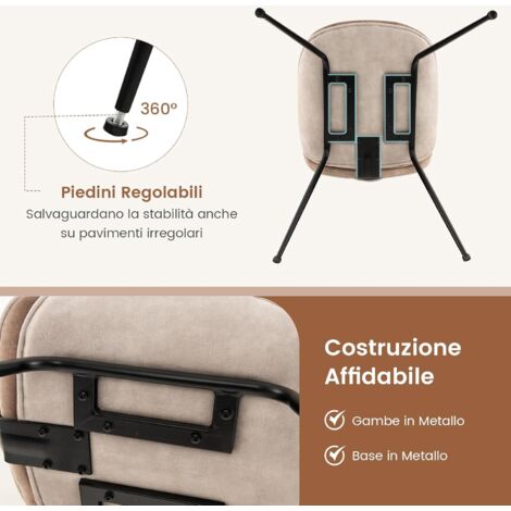 Livinia Seattle - Set Di 2 Sedie Moderne In Legno Massello Con Schienale A Scala E Seduta Imbottita, Per Cucina E Sala Da Pranzo, Colore Antico - 3
