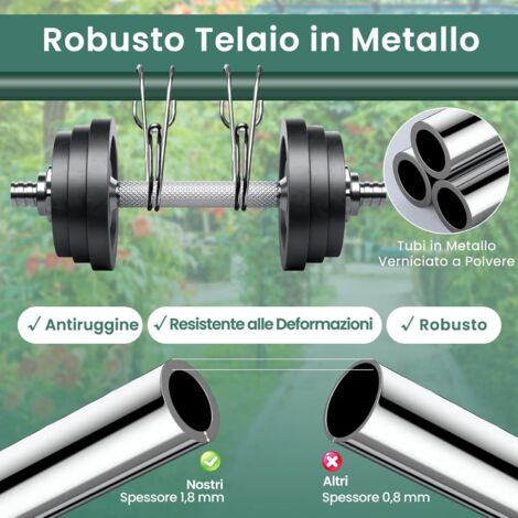 Rastrello Da Giardino In Acciaio KADAX Senza Manico – 18 Denti Rettangolari (48x7,5 Cm) – Robusto E Leggero