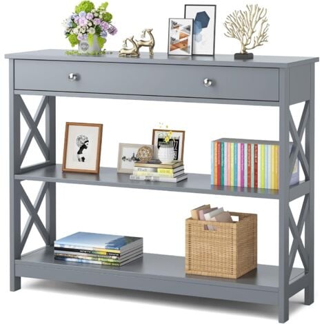 RELAX4LIFE Consolle Ingresso con Cassetto e Ripiani Portaoggetti