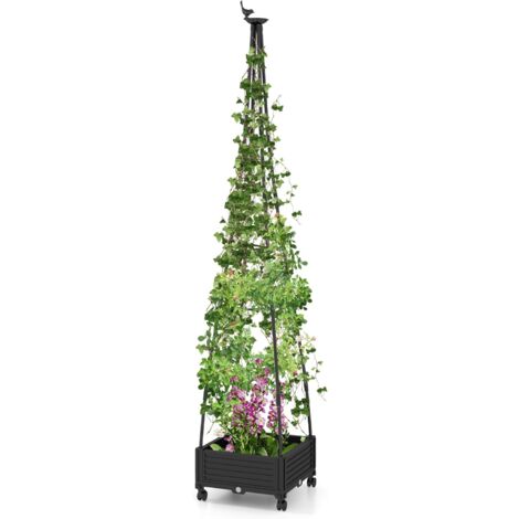 RELAX4LIFE Obelisco Per Rampicanti, Garden Supporto Decorativo Con