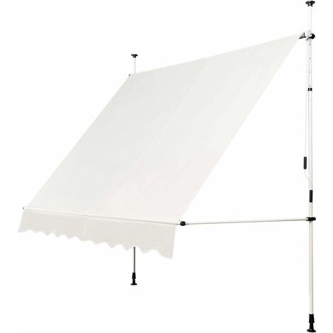 Tenda Retrattile Automatica Con Pali 4,5x3 M Arancio E Marrone FECD352632