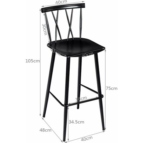Set Di 2 Sgabelli Da Bar Regolabili In Similpelle Marrone - Con Poggiapiedi E Base Girevole 360° - Altezza 84-106 Cm