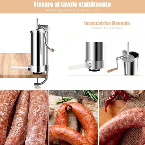 VEVOR VEVOR Insaccatrice per Salsicce Orizzontale Manuale 5L in