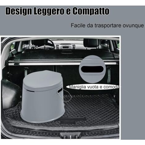 Vasino Da Viaggio Portatile Pieghevole 20L Per Auto, Campeggio, Escursionismo, Spiaggia, In PP - Foto 1