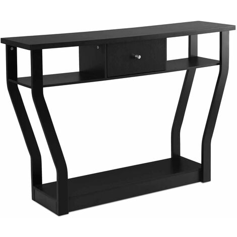 RELAX4LIFE Consolle Ingresso Con Cassetto E 2 Ripiani Portaoggetti, Tavolo Conso