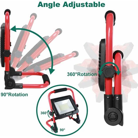 Faretto Led Portatile 50W Aigostar 6500K Ricaricabile a Batteria