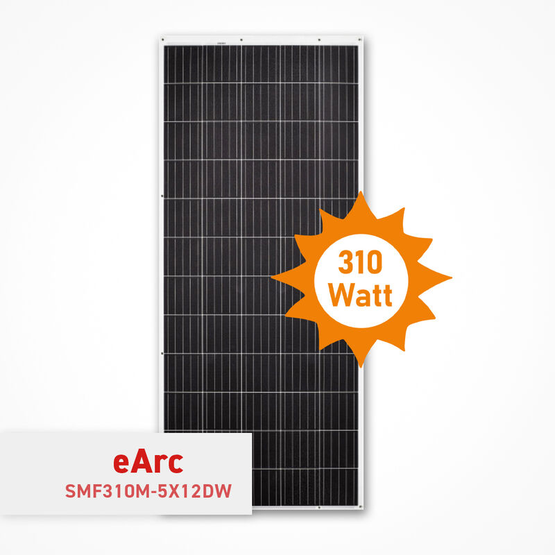 Solarpanel 310 Watt SUNMAN eArc SMF310M-5X12DW flexibles PV-Modul
