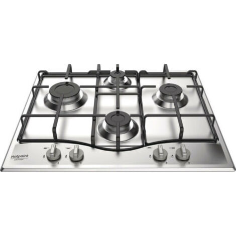 Hotpoint PCN 642 IX/HAR piano cottura Acciaio inossidabile Da incasso 59 cm Gas 4 Fornello(i)