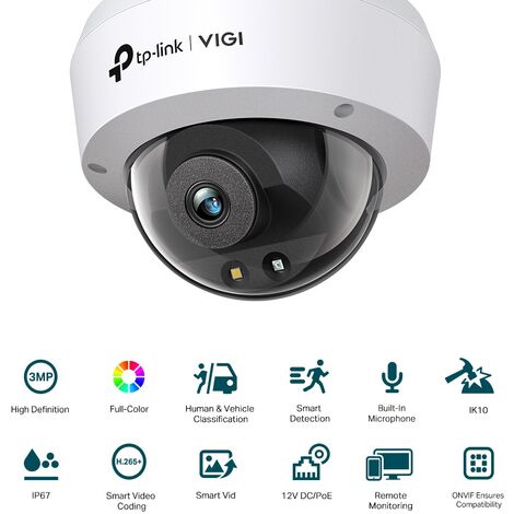 Videocamera sorveglianza Tp-Link TELECAMERA 3MP Full-Color Dome