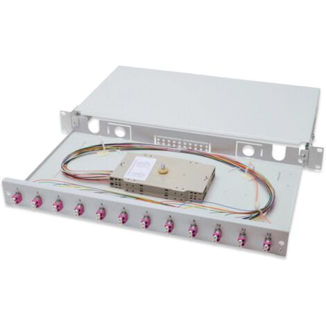 Digitus Scatola di giunzione per fibra ottica 12 Porte LC Colore Grigio (1/4)