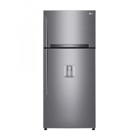 LG GTF744PZPED Frigorifero doppia porta, Classe E, 509L, Wi-Fi, Dispenser acqua, Inox