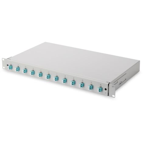 Digitus Scatola di giunzione per fibra ottica 12 Porte LC Colore Grigio (1/4)