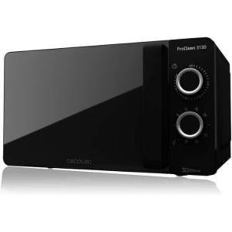 Cecotec proclean 3130 forno microonde 20 litri 700w full crystal nero - CCMPRO3130