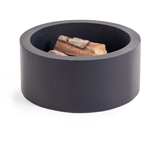 Braciere Acciaio Ruggine Industriale da Esterno 60 cm - FRONTIER - Colore: Nero