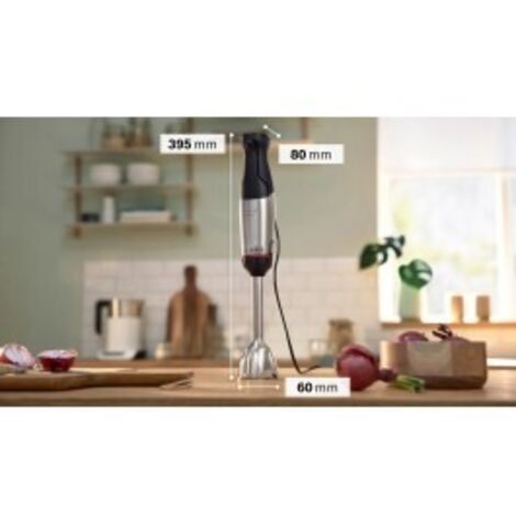 Bosch Serie 6 MSM6M621 frullatore 0,5 L Frullatore ad immersione 1000 W Nero, Acciaio inox