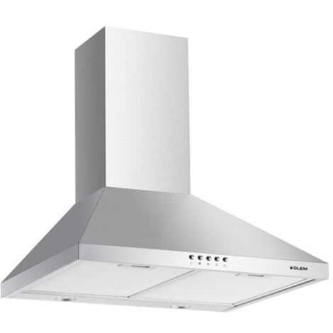 GLEM Cappa GHP645IX a Parete da 60 cm Aspirante Colore Acciaio Inox