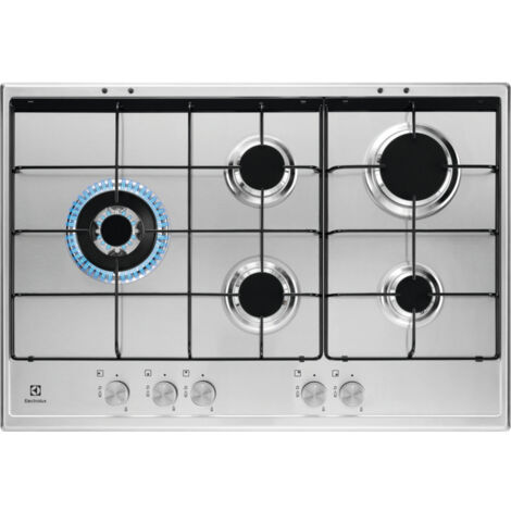 Electrolux KGS7564SX piano cottura Acciaio inox Da incasso 74 cm Gas 5 Fornelli (1/5)