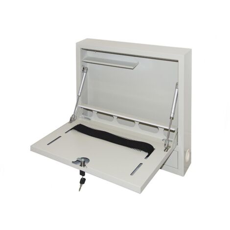 Link Armadio A Muro Per Laptop Con Chiusura A Chiave Colore Grigio Con Pistoni (1/4)