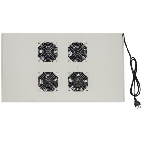 Link MODULO 4 VENTOLE A SOFFITTO COLORE GRIGIO PER ARMADI 22/42U PROFONDI 1000 LINK (1/5)