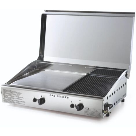 Ompagrill Plancha Doppia a Gas Inox-ghisa