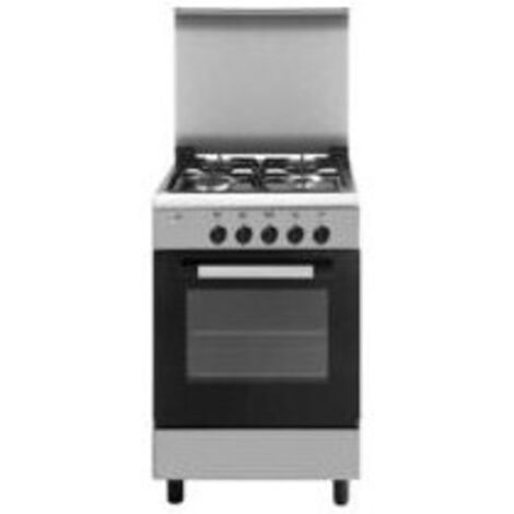 GLEMGAS Cucina 53X50 Inox Elettrico