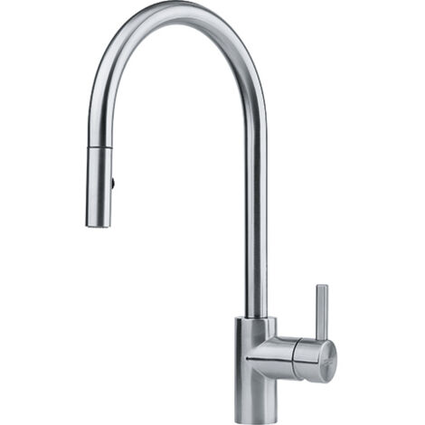 Franke Eos Neo. Tipo di beccuccio: Estraibile, Colore del prodotto: Acciaio inox, Controllo del flusso d'acqua: Leva sanitaria. Altezza sopra la superficie... - EOSNEODOCCIAINOXSATINATO - 115.0590.045