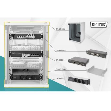 Digitus 10” Set 2 9HE gy