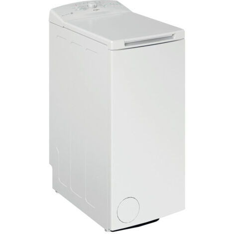 Whirlpool TDLR6240LIT – Lavatrice a carica dall’alto, 6 kg, 1200 giri-min, Classe energetica D, tecnologia 6° Senso, Bianco