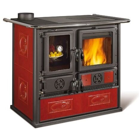 Nordica Cucina Legna Nordica Rosa Sinistra Reverse Vst Liberty Bordeaux 701505