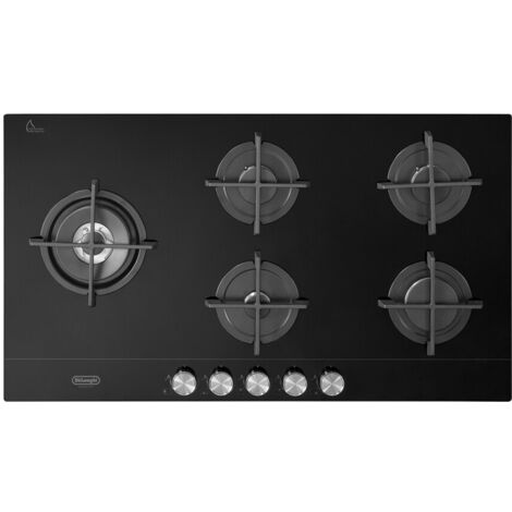De'Longhi NSL 590D NCM piano cottura Nero Da incasso 90 cm Gas 5 Fornelli