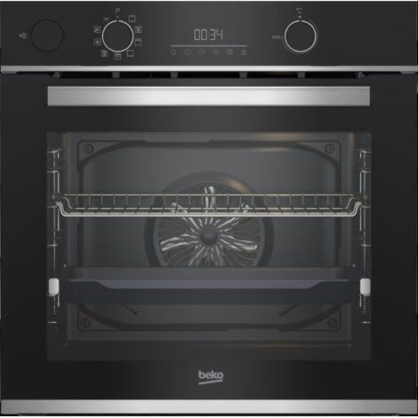 BEKO Forno Elettrico da Incasso b300 BBIS13300XPE Capacità 72 L Multifunzione Ventilato Potenza 3400 W Colore Nero, Acciaio inossidabile