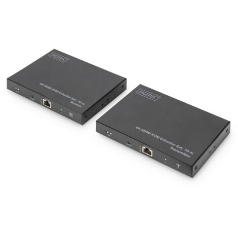 Estensore KVM HDMI 4K UHD a 70 metri con Loop-Out, Audio, compatibile HDMI 2.0 e HDCP 2.2/1.4 - Set Trasmettitore e Ricevitore DIGITUS DS-55513 (1/4)