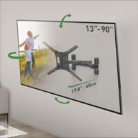 BARK WH-464-SW Supporto TV a parete 2,29 m (90”) Nero