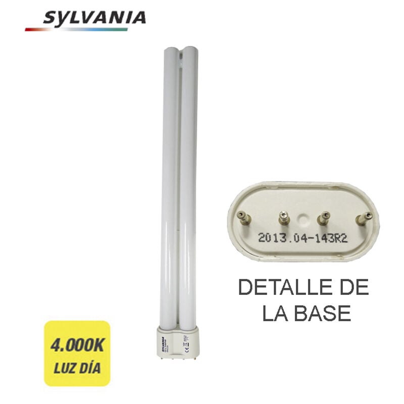 Bombilla Bajo Consumo lynxl 24w 840k luz dia casquillo 2g11 4 pin sylvania 97575 2g7 4pin