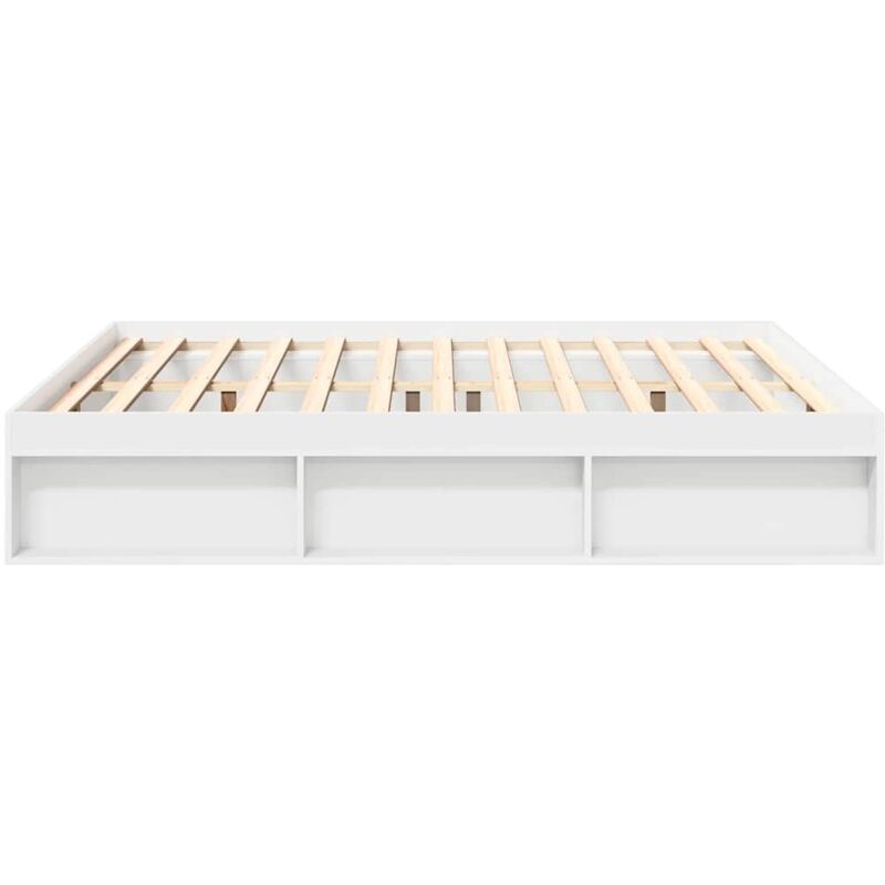 Cadre De Lit Bois Massif Pin 200x200 Cm VidaXL - Adulte Double