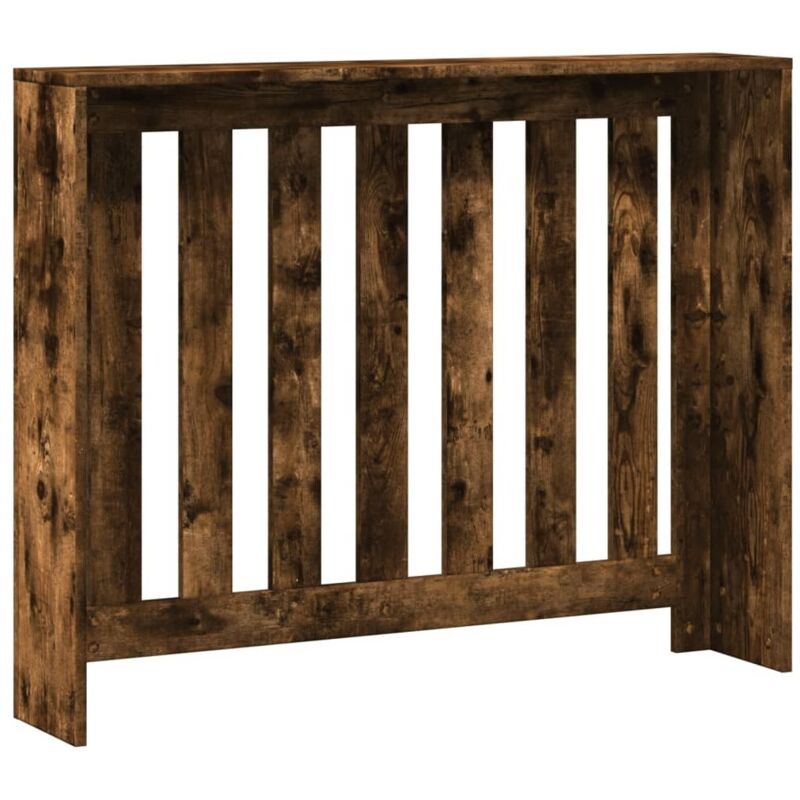 Cache-Radiateur En Bois Chêne Noir 78x20x82 Cm - Housse De Chauffage Design, Gain De Place Pour Salon