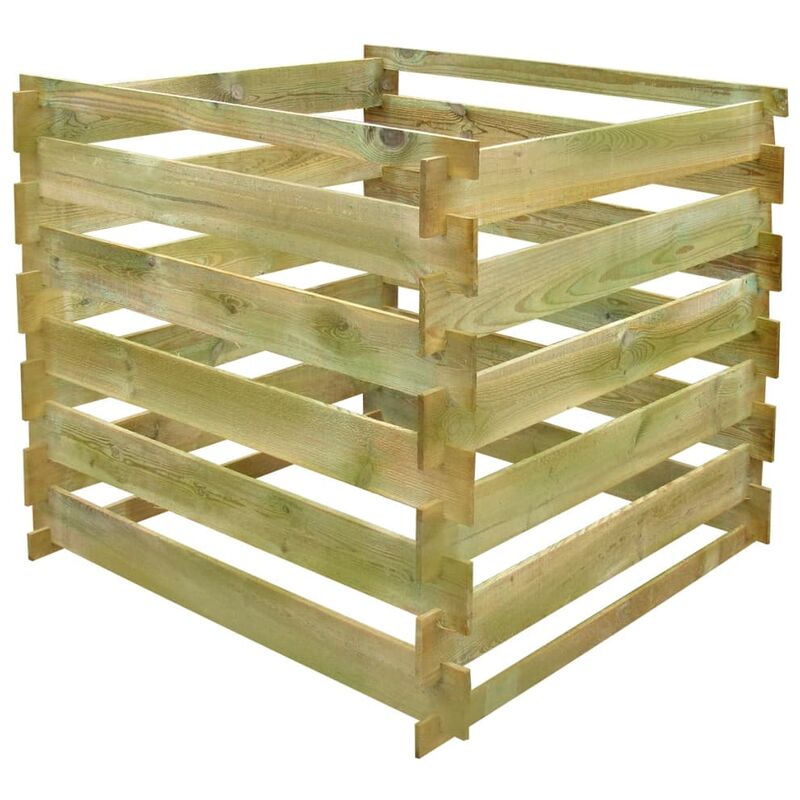 Bac à compost en bois 90x80x80 - Leman Bois