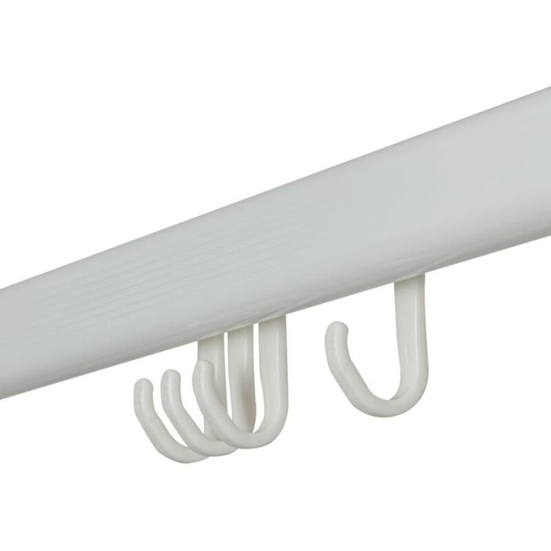 Ensemble Rideau De Douche Easy Roll Tout-en-un - Barre Et Rideau Transparent 180x200 Cm - Pour Baignoire Ou Douche D'angle - 9