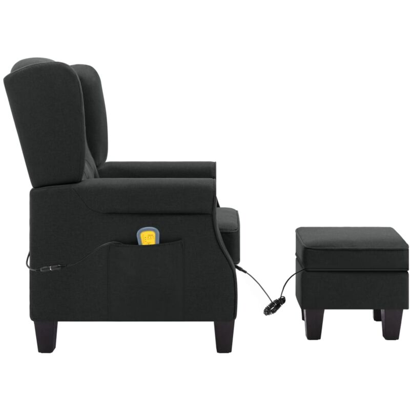 vidaXL Bois Courb/é Fauteuil de Massage Inclinable avec Repose-Pied Fauteuil de Relaxation Salon Salle de S/éjour Maison Int/érieur Cappuccino Similicuir