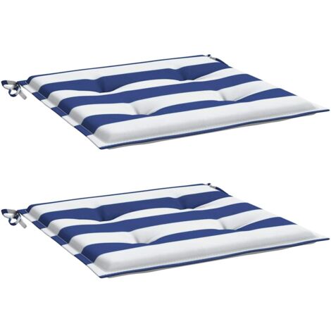 Coussins de chaise de jardin lot de 2 40x40x4 cm tissu vidaXL (1/5)