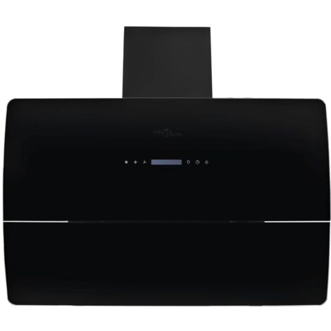 Hotte murale acier inoxydable 756 m³/h 90 cm Noir vidaXL