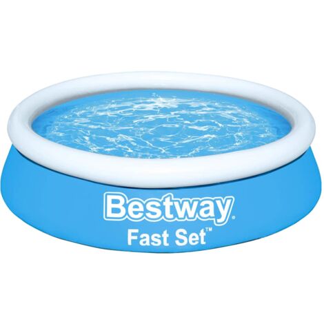 Bestway – Piscine gonflable Fast Set ronde 183x51 cm – Parois renforcées en Tritech – Capacité 940 L – Installation rapide et facile