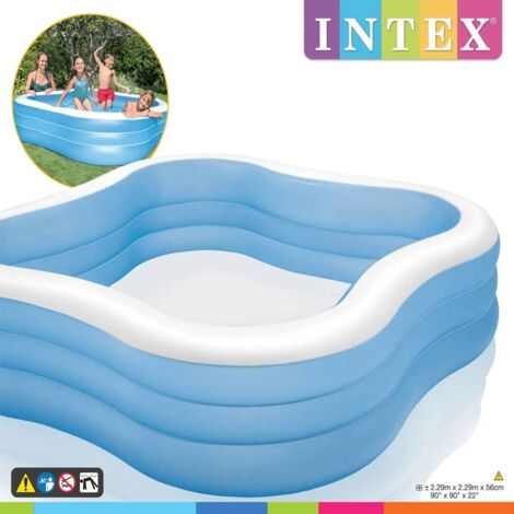 Piscine Beach Wave 229x229x56 cm 57495NP INTEX (1/3)