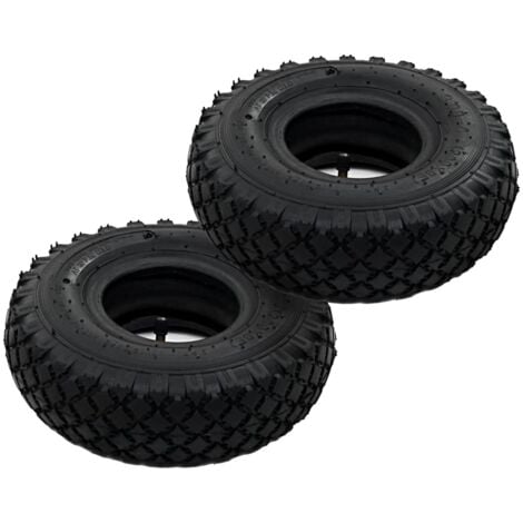 260 x 85 mm brouettes pour Vos Chariots Nishore 2 Pneus 2 Chambres /à Air en Caoutchouc pour Roue de Diable 3.00-4 Diables