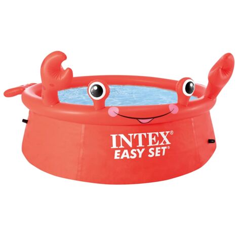 Intex – Piscine gonflable crabe heureux 183x51 cm – Capacité 880 L – En PVC – Pour enfants à partir de 3 ans (1/3)