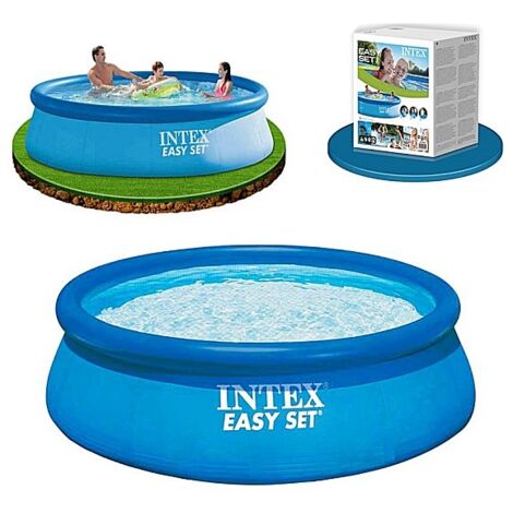Intex – Piscine gonflable Easy Set Ø 366 x 76 cm – Capacité 5 621 litres – Installation rapide en 10 minutes – Matériaux PVC 3 couches - 28130NP