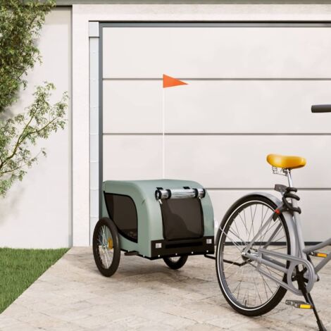Vidaxl – Remorque de vélo pour animaux de compagnie – Charge maximale 45 kg – Dimensions 133 x 69 x 73,5 cm – Tissu Oxford et cadre en fer