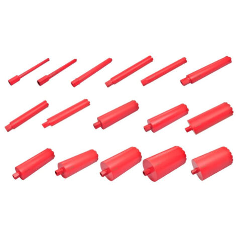Vidaxl – Couronne diamant professionnelle pour carotteuse – 16 pièces – Forage à sec et humide – Vitesse de forage élevée – Longue durée de vie (1/5)